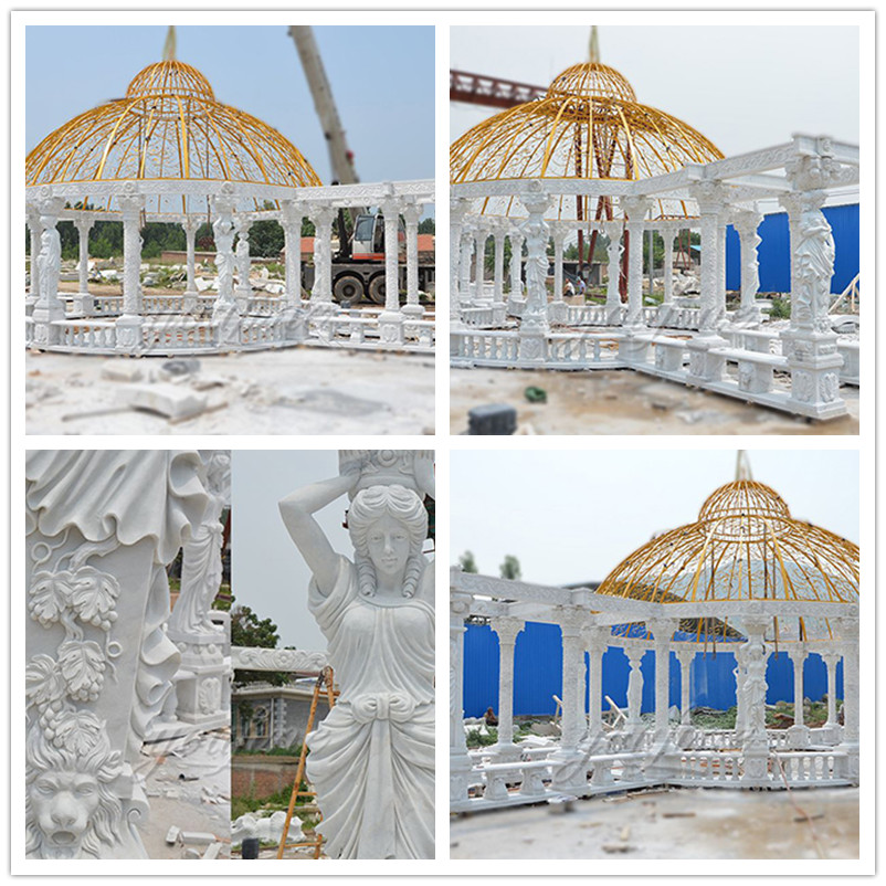 Outdoor luxury Large marble gazebo for decoration