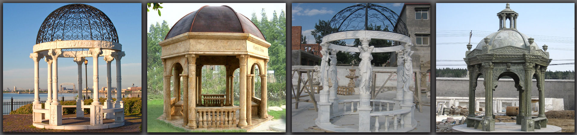 large marble gezebo for garden