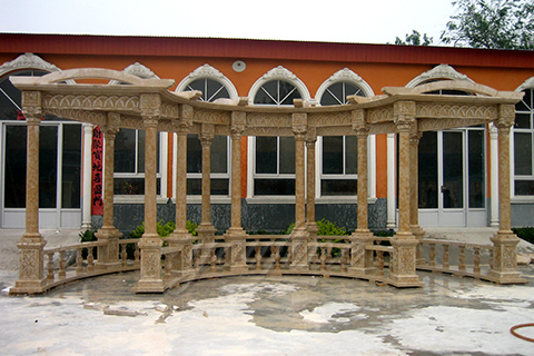 High quality hand carved grand marble gazebo